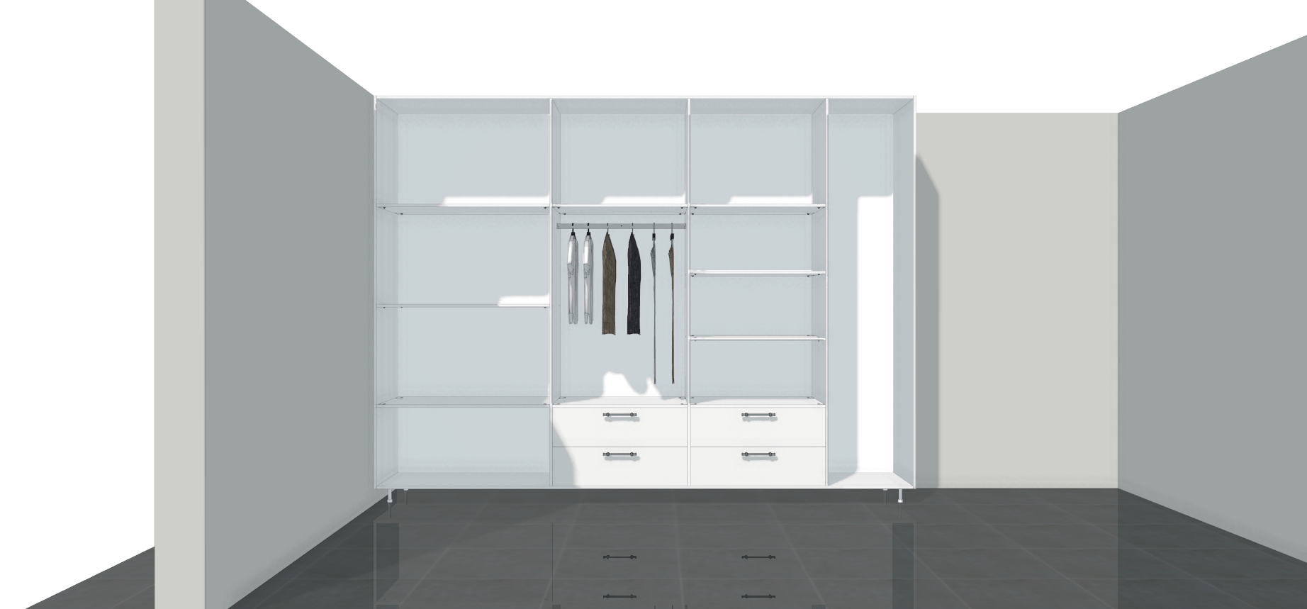 L Elbise & Yatak Dolabı